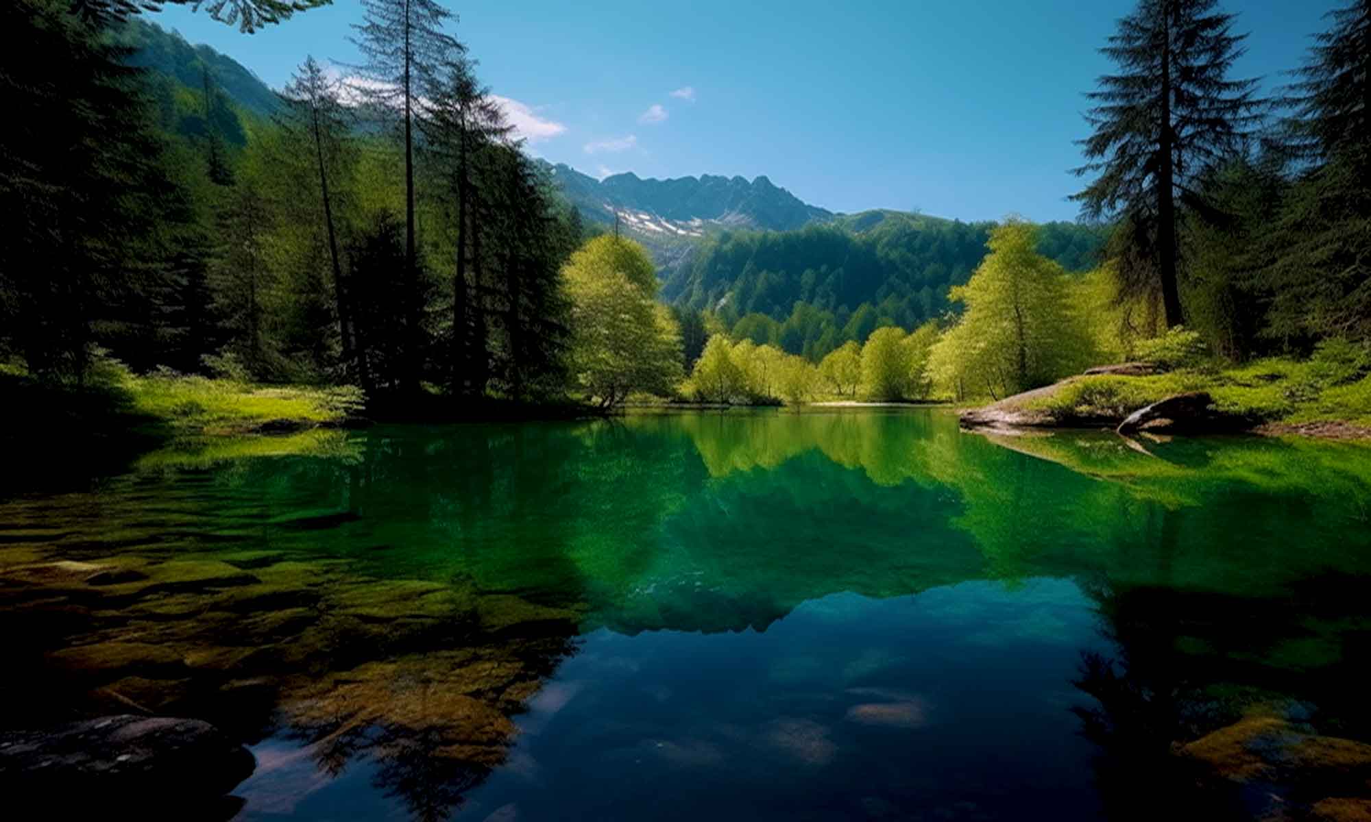 photo of a pristine Vancouver Island lake